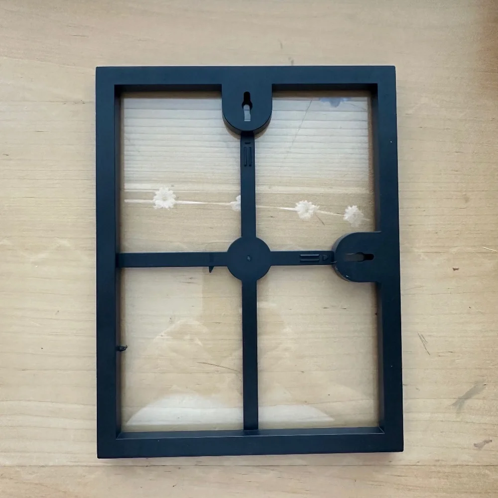 Decorative Black Plastic/Clear Glass Decorative Wall Picture Gift Decor Frame
